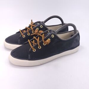 Sperry Top Sider Seacoast Lace Up Casual Shoe Womens Size 9 STS90555 Black